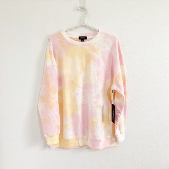 Wildfox Cotton Candy Tie Dye Set Cotton Sweatshirt & Sweatpants S - Picture 3 of 16